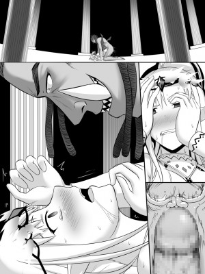 [Circle HO (ヘンタイオジサン、TRW18)] 神聖王国の堕落 オークに敗北改変されたエルフたち [中国語]_084