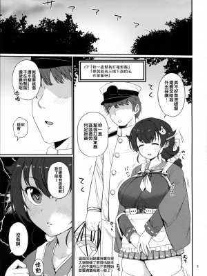 (C100) [適齢期に食中毒 (沢村青)] 夜の迅鯨 (艦隊これくしょん -艦これ-) [吸住没碎个人汉化]_03