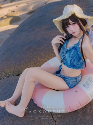 咬一口兔娘ovo 海の夏日_36