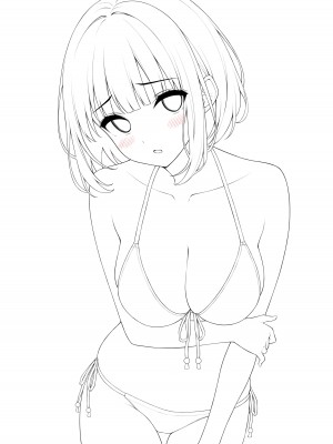 [モノ手紙 (かるたも)] えっちなおなかかんさつ。おなか×水着 [DL版]_34