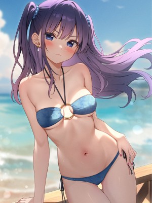 [モノ手紙 (かるたも)] えっちなおなかかんさつ。おなか×水着 [DL版]_29