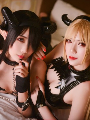 [晓美嫣 (嫣嫣子) (巴媽媽小魔嫣)] NO.007 魅魔双人合集_09