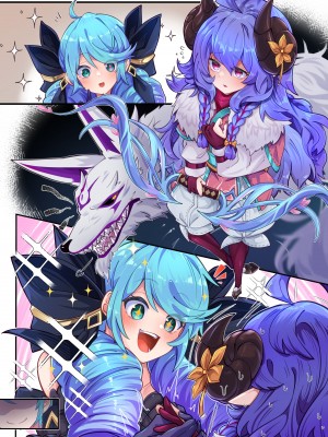 [くらろめ] グウェンxキンドレッド (リーグ・オブ・レジェンド) [中国翻訳]_07