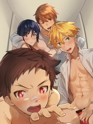 [エイチジジョウ (たかみや)] えむけん２男子四人ワリカンえっち_emuken2_001