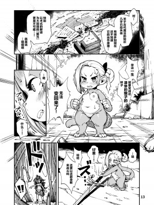 [ななめ班 (半しゃる)] 聖魔騎士エリス ～ザコ猿化の呪い～ 前編 [中国翻訳] [DL版]_13