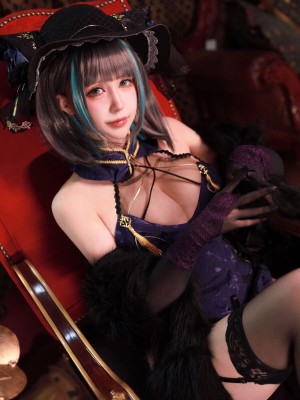 黑白御猫 柴郡旗袍_05