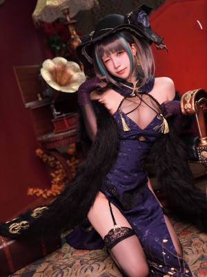 黑白御猫 柴郡旗袍_04