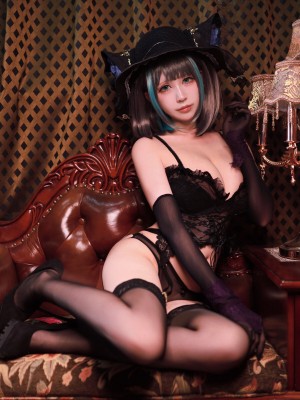 黑白御猫 柴郡旗袍_15