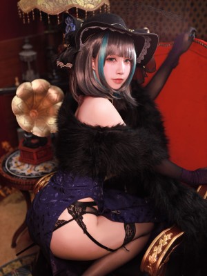 黑白御猫 柴郡旗袍_09