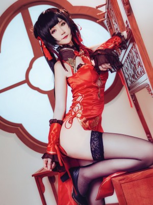 yui金鱼 - 时崎狂三 黑裙+旗袍+内衣_18