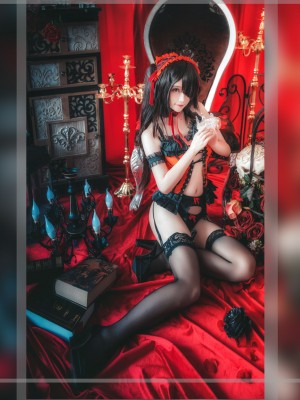 yui金鱼 - 时崎狂三 黑裙+旗袍+内衣_33