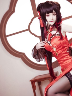 yui金鱼 - 时崎狂三 黑裙+旗袍+内衣_19