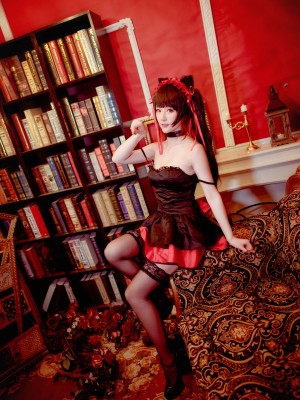 yui金鱼 - 时崎狂三 黑裙+旗袍+内衣_11