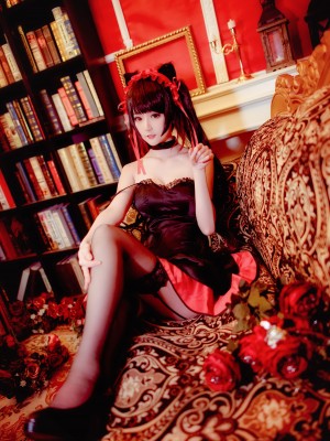 yui金鱼 - 时崎狂三 黑裙+旗袍+内衣_10