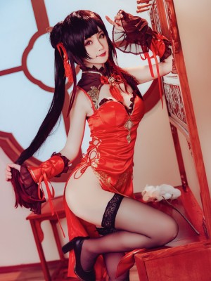 yui金鱼 - 时崎狂三 黑裙+旗袍+内衣_14