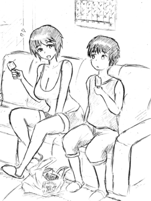 [パイげんじ] 母の日短編 夏に咲く母_155