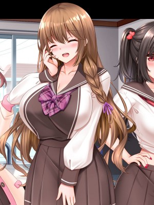 [スタジオ山ロマン (くりから)] 三姉妹サンドイッチ〜シェアルームにおっぱいぎゅうぎゅう詰め〜_343