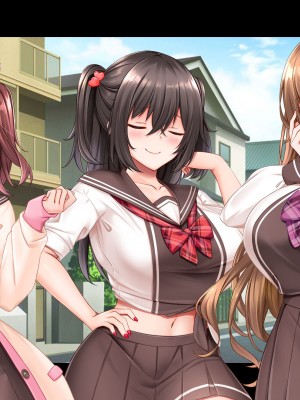 [スタジオ山ロマン (くりから)] 三姉妹サンドイッチ〜シェアルームにおっぱいぎゅうぎゅう詰め〜_383