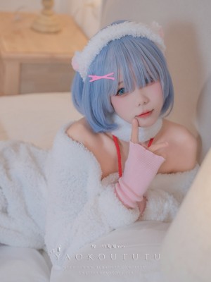 咬一口兔娘ovo - Rem bleat 蕾姆咩咩_006