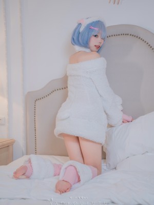 咬一口兔娘ovo - Rem bleat 蕾姆咩咩_013