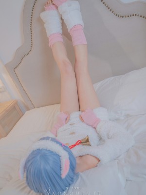 咬一口兔娘ovo - Rem bleat 蕾姆咩咩_015