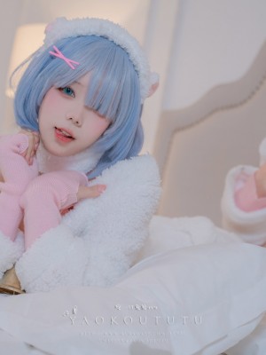 咬一口兔娘ovo - Rem bleat 蕾姆咩咩_017