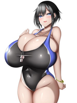 [しろいろ (藤宮やひろ)] あおぞらスイミング教室で爆乳乳水_269