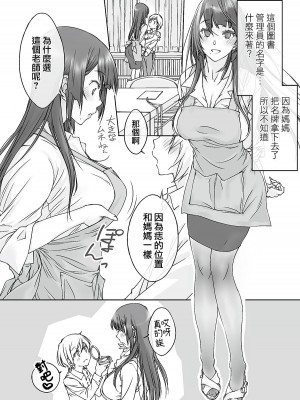 [パクチー (にしき義統)] ママ受肉 美人すぎるおっぱい司書 [中国翻訳]_05