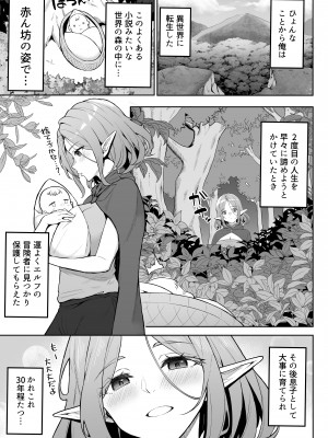 [凸凹HURRICANE (あんざゆう)] 転生したら過保護なエルフさんに拾われた件 [Don't Trust and Support Irodori Comics !]_007