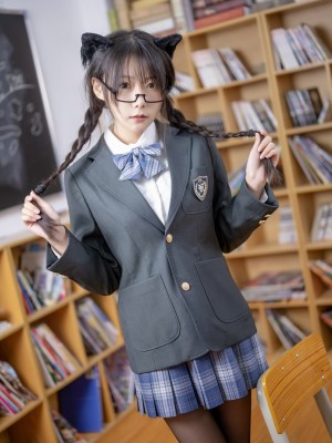 香草喵露露 - 小露乱撞 JK制服_0001