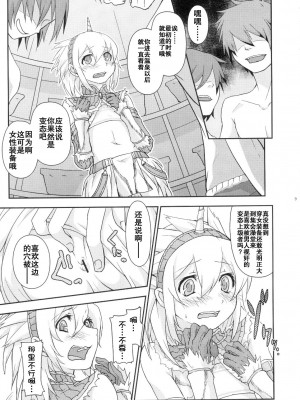 [睦月汉化组] (C80) [トラたま(略) (つん)] 女装キリン装備がユクモ村に遊びに来たら集会浴場のハンター達にレ○プされちゃいました。 (モンスターハンター)_07