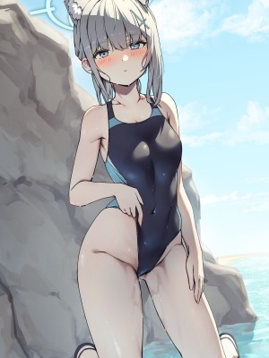 [nameco] 水着シロコの先生一本釣り (ブルーアーカイブ)_2