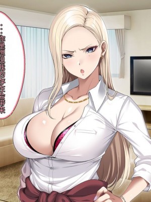 [アイチルワークス (林チェリー)] 息子の彼女のギャルをお父さんが孕ませた話 [中国翻訳]_040