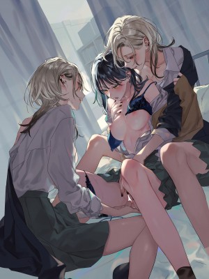 [スノードロップス (よろず)] 3P百合えっちアンソロジー [透明声彩汉化组] [DL版]_002