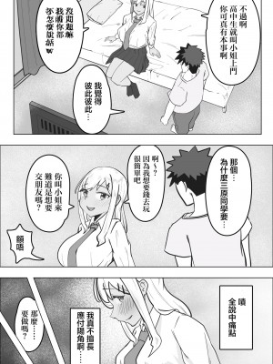 [枕木ざぶとん] デリヘル呼んだら同級生のギャルがきた｜叫小姐上門結果來的却是同班辣妹 [中国翻訳]_06