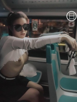 [深夜企划] 理万姬 - 公交车上自慰_016