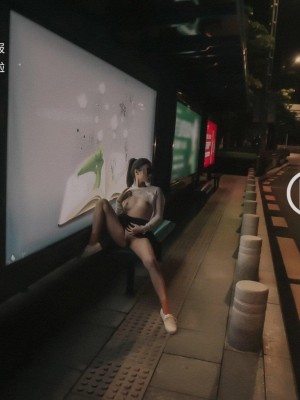 [深夜企划] 理万姬 - 公交车上自慰_026