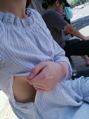 苏苏小公主酱 - 操场白色蓝裙_022