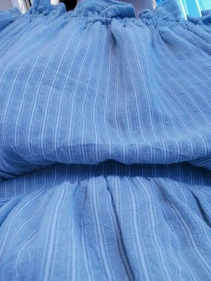 苏苏小公主酱 - 操场白色蓝裙_034