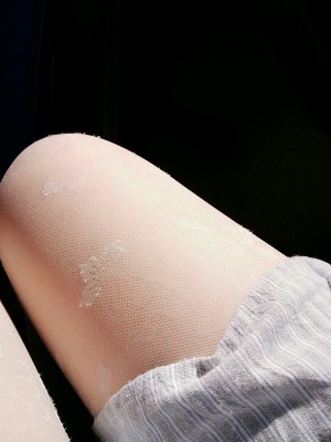 苏苏小公主酱 - 操场白色蓝裙_009