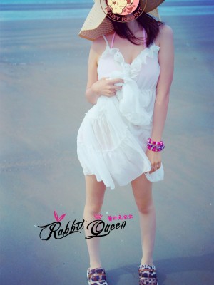 蕾丝兔宝宝 - 海滨白裙_003