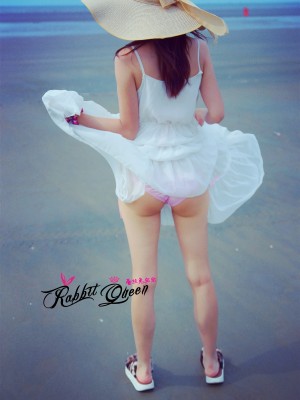 蕾丝兔宝宝 - 海滨白裙_004