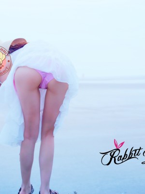 蕾丝兔宝宝 - 海滨白裙_013