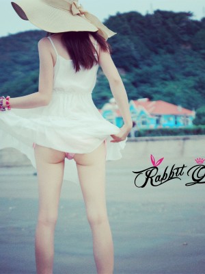 蕾丝兔宝宝 - 海滨白裙_014