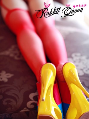 蕾丝兔宝宝 - 情趣红网袜_037
