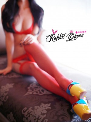 蕾丝兔宝宝 - 情趣红网袜_007