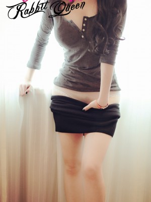 蕾丝兔宝宝 - 窗边黑裙_053