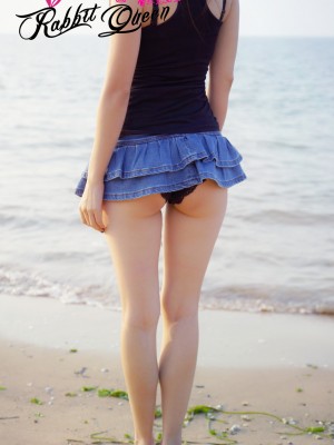 蕾丝兔宝宝 - 海边露出_002