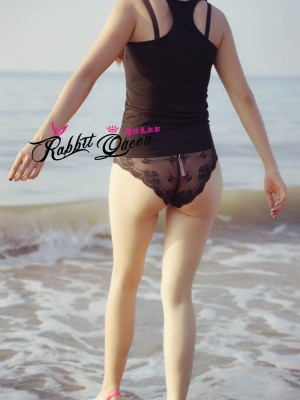 蕾丝兔宝宝 - 海边露出_032