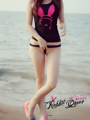 蕾丝兔宝宝 - 海边露出_040